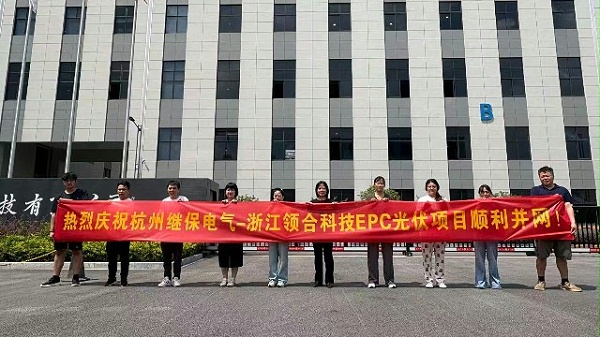 杭州继保电气-浙江领合科技EPC光伏项目顺利并网